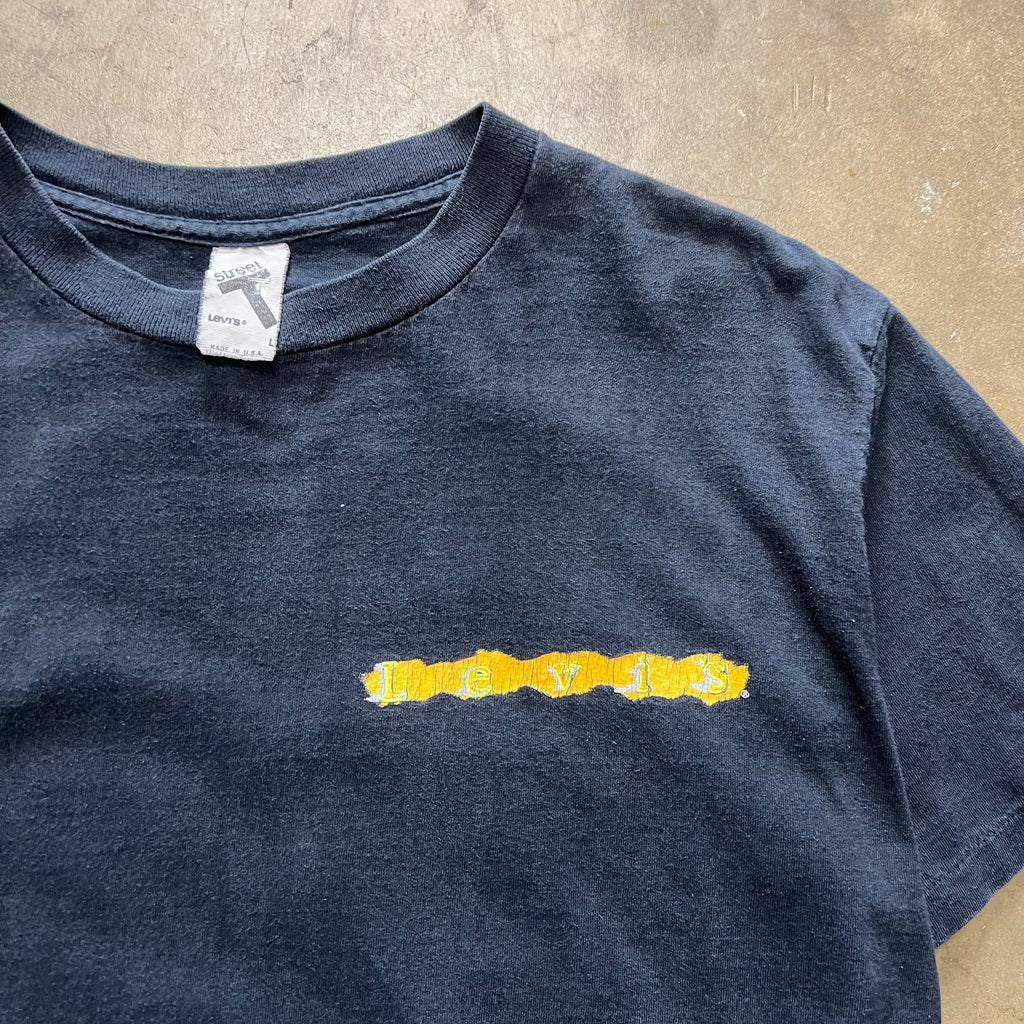 size large - Vintage 1999 Levis Jeans promo tee