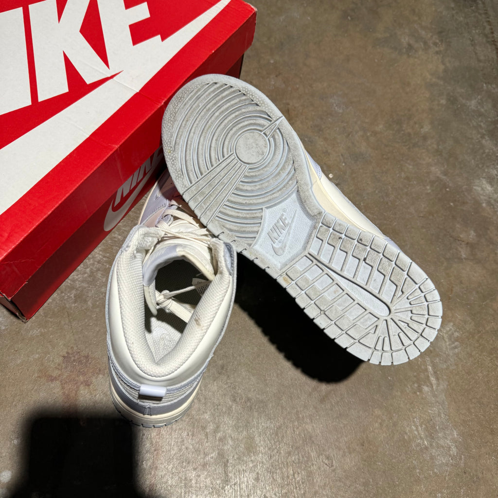 size 7.5 - Dunk High ' Sail Football Grey '