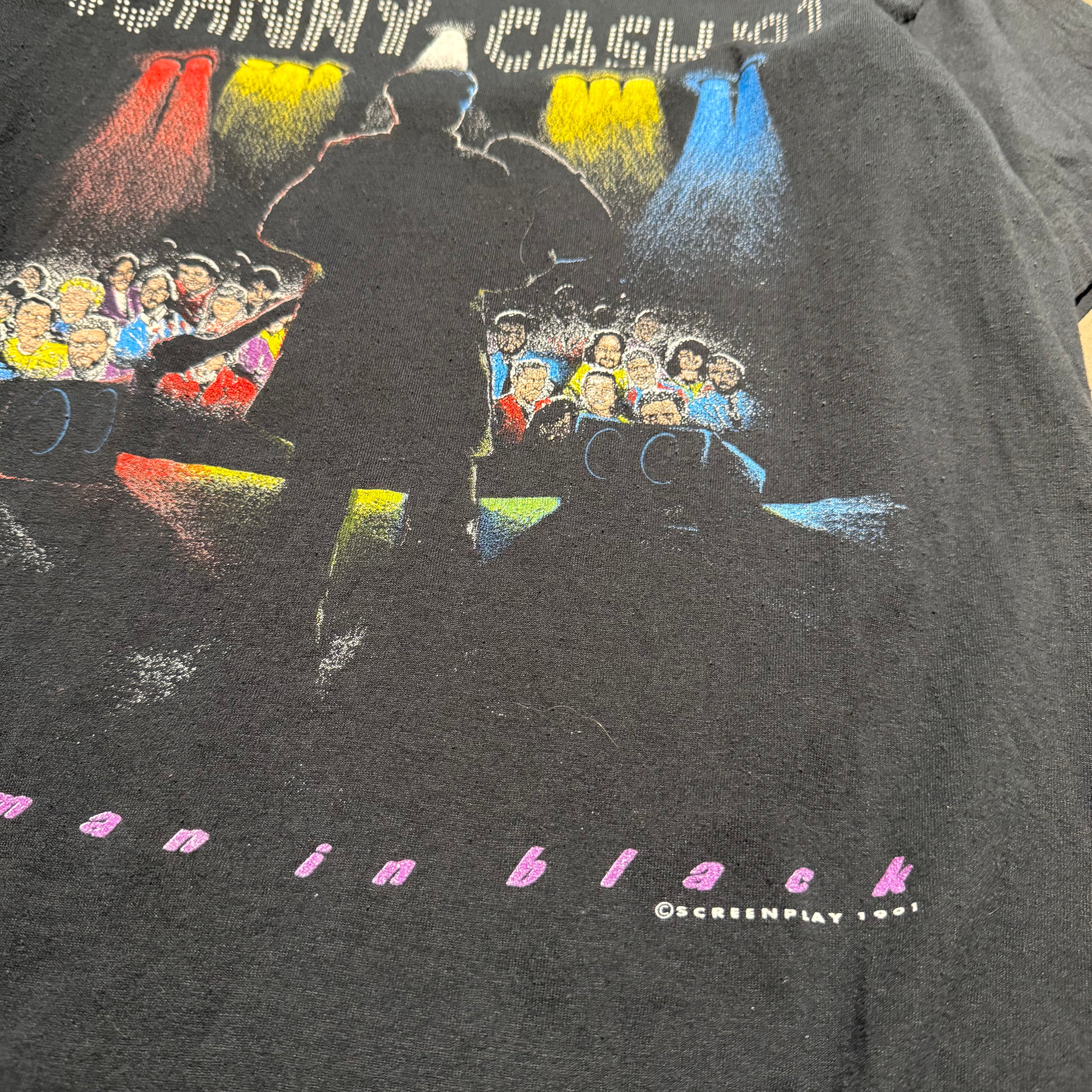 size small - Vintage ' 1991 Johnny cash The man in Black '