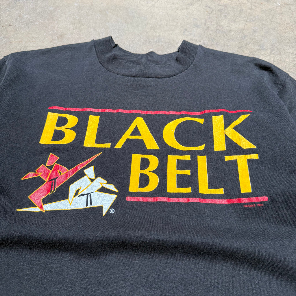 size medium - Vintage ' 1995 Black Belt Karate ' tee