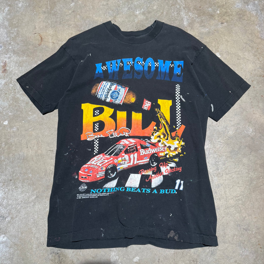 size xl - Vintage ' 1993 Awesome Bill Nothing Beats a Bud Nascar ' Tee