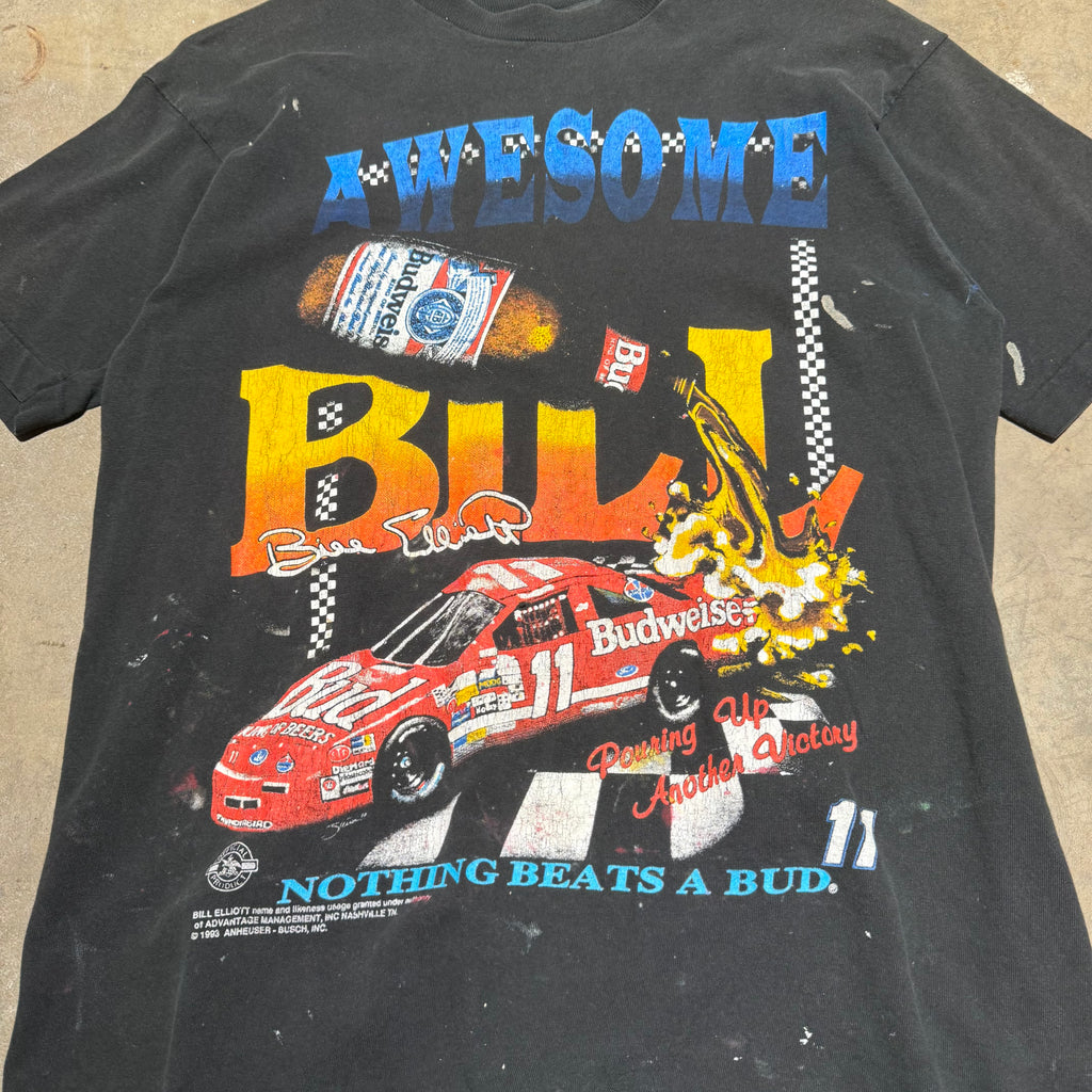 size xl - Vintage ' 1993 Awesome Bill Nothing Beats a Bud Nascar ' Tee