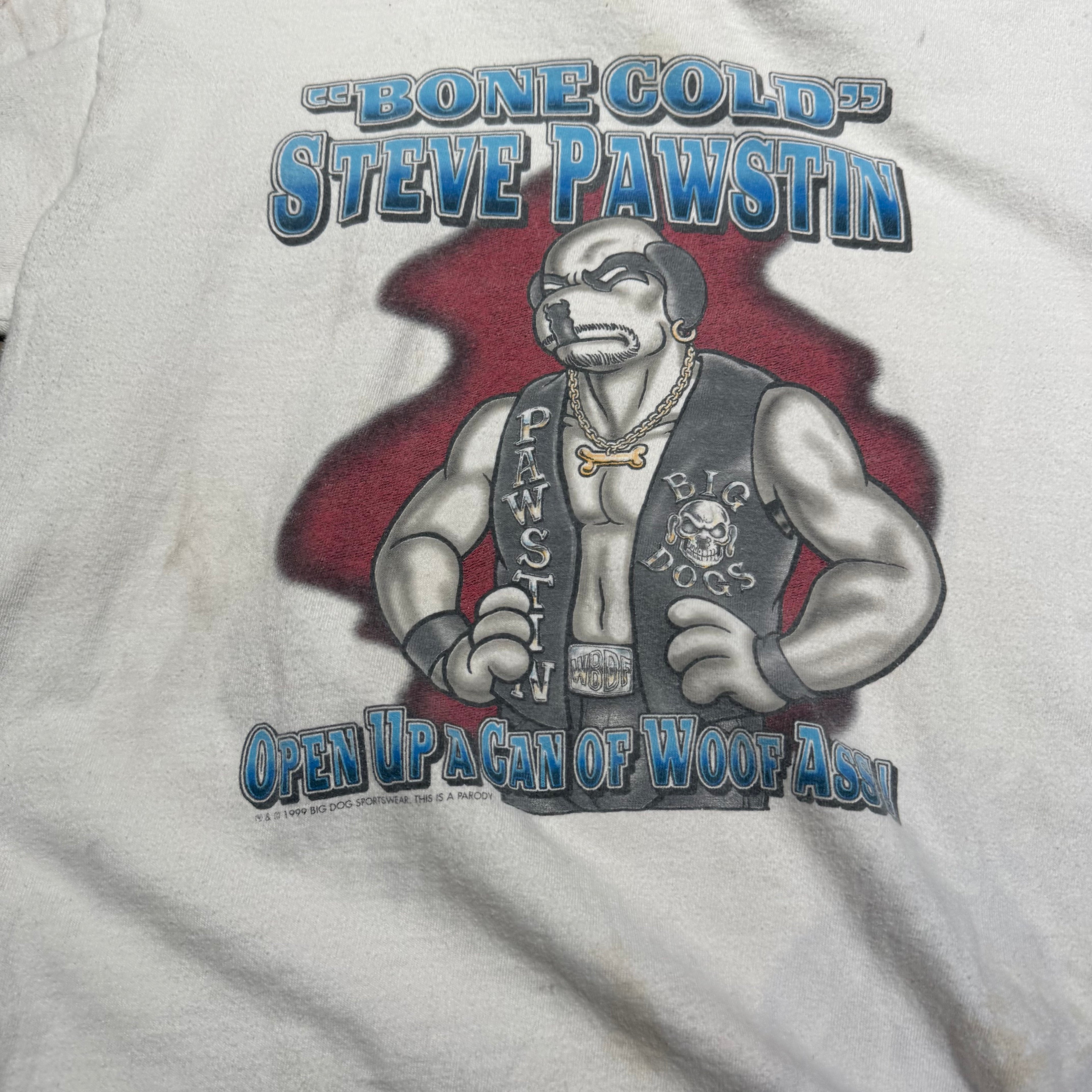 size small - Vintage ' 1999 Bone Cold Steve Pawson ' tee