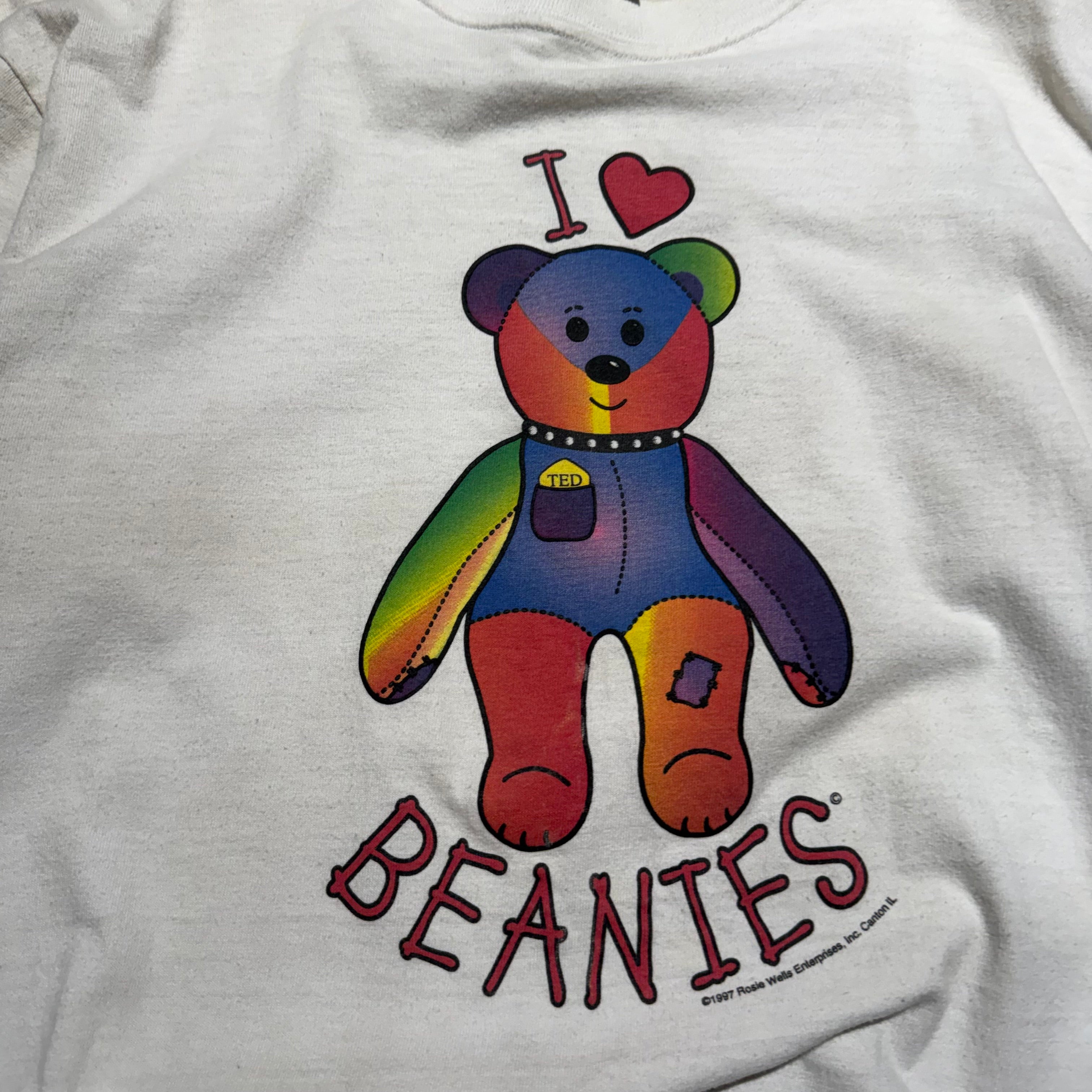 size large - Vintage ' 1997 Beanie Babies ' Tee
