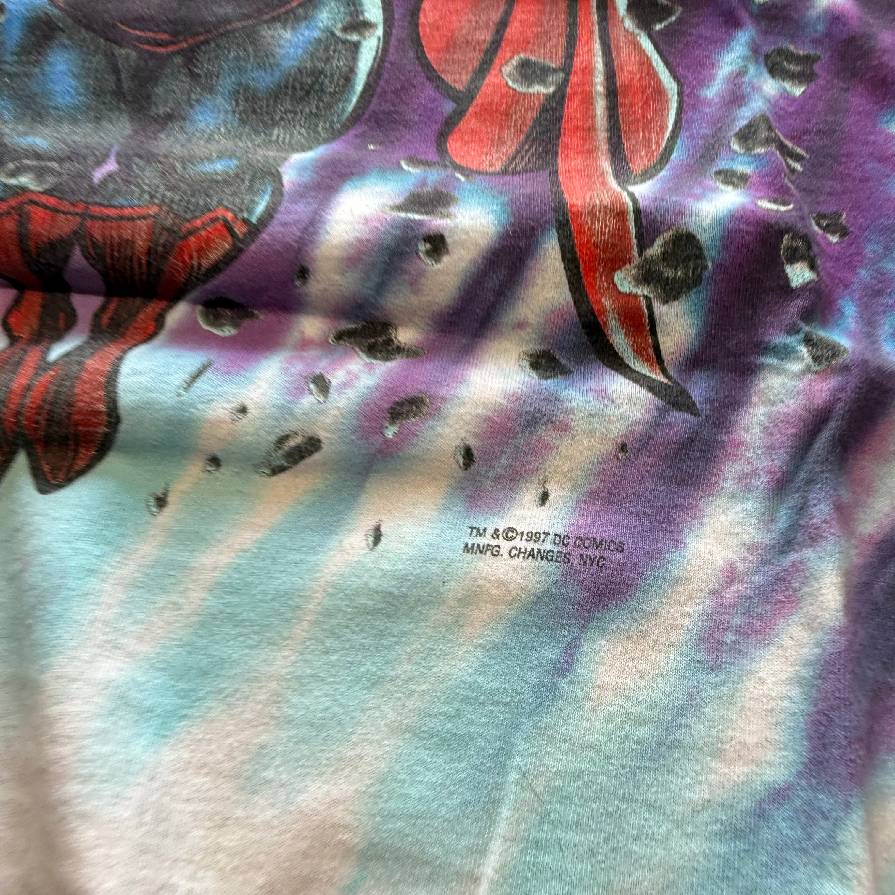 size xl - Vintage ' 1997 DC Comics Superman Tie Dye ' tee