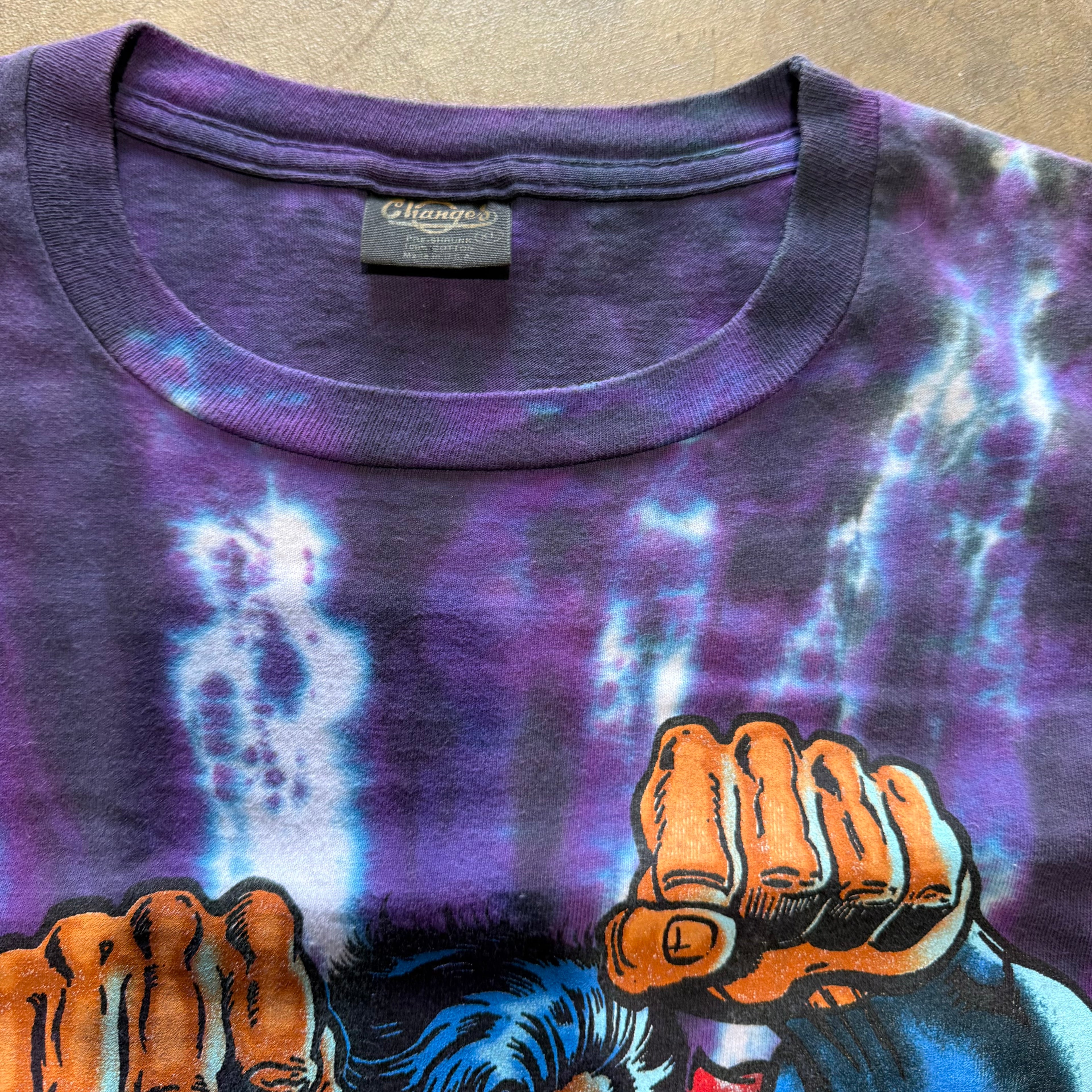 size xl - Vintage ' 1997 DC Comics Superman Tie Dye ' tee