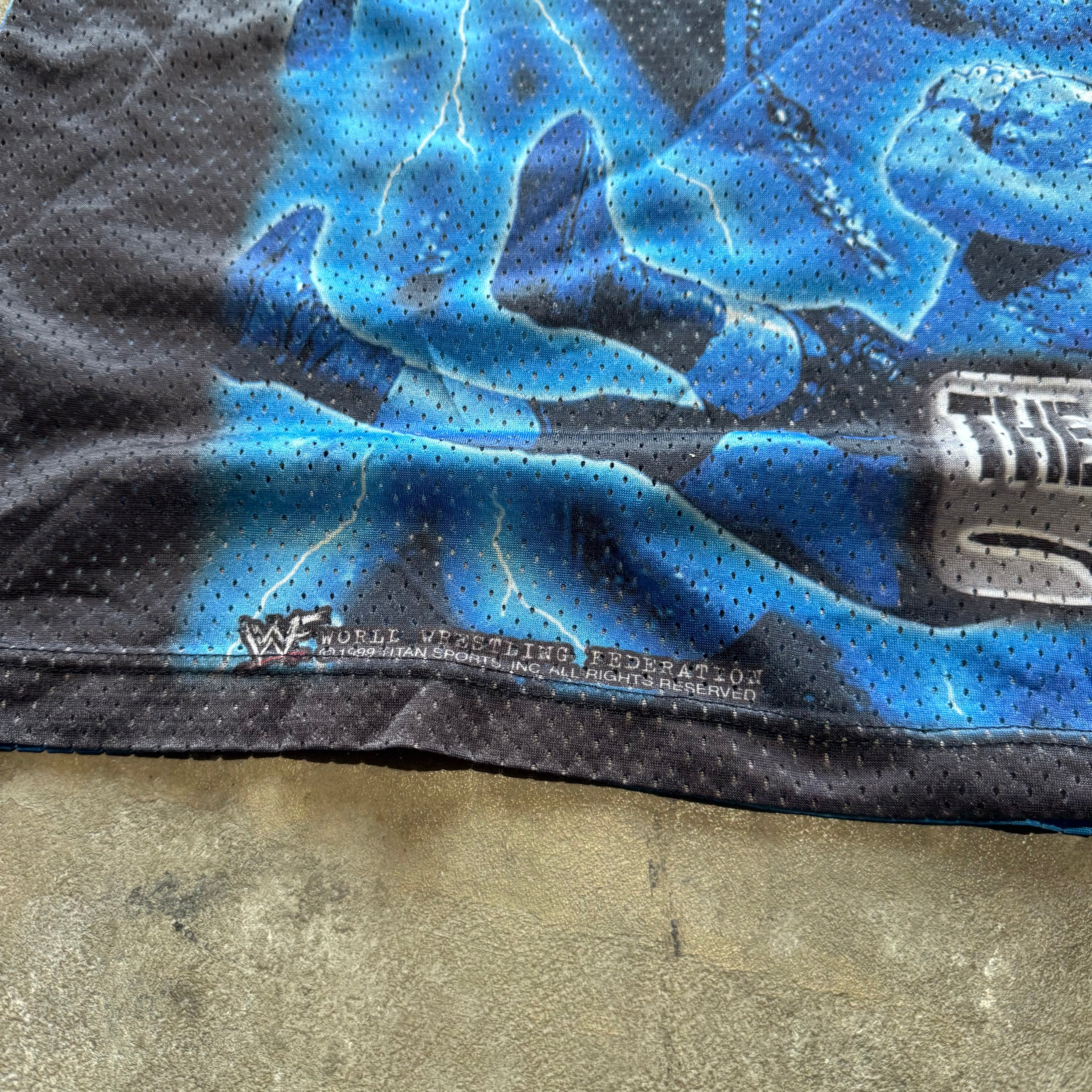 size xl - Vintage ' 1999 WWF Stone Cold Steve Austin Wrestling Mesh ' Tank Top jersey