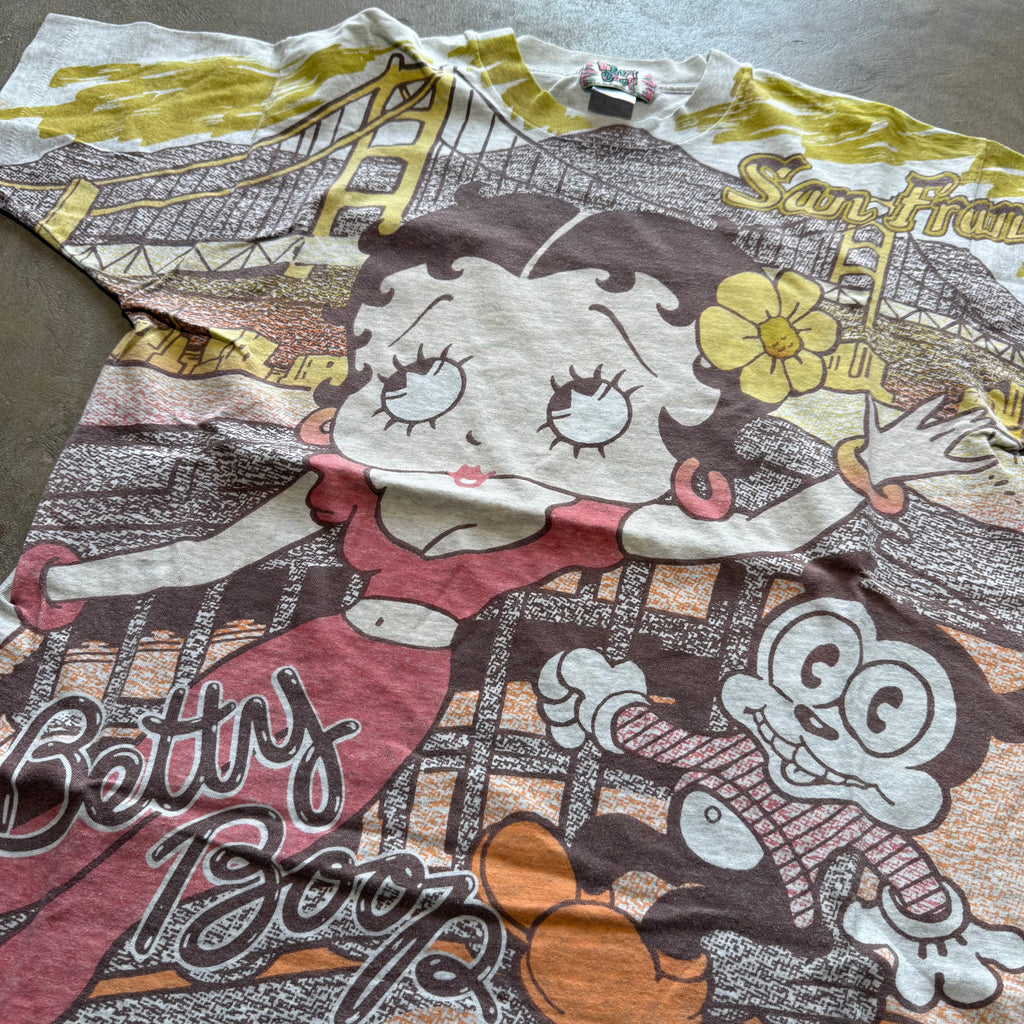 size xl - Vintage ' Betty Boop San Francisco AOP ' tee