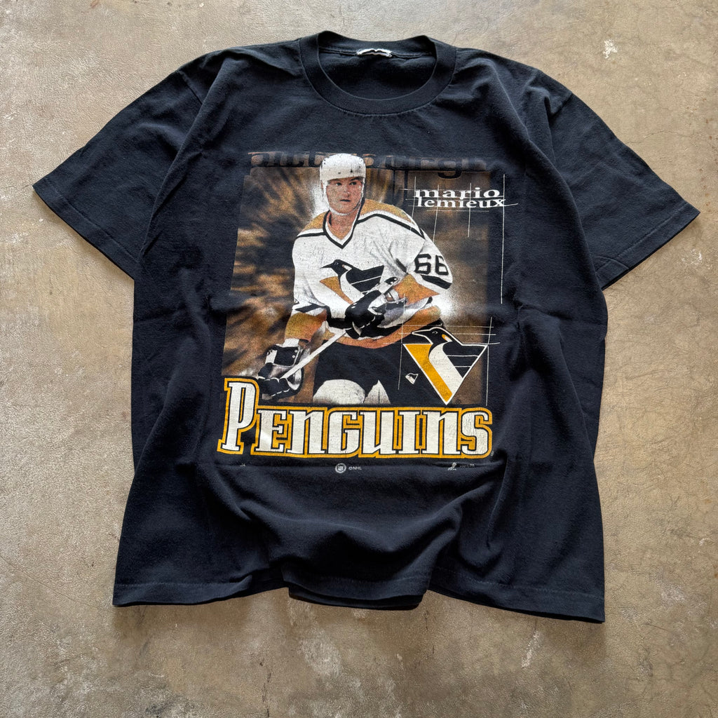 size large - Vintage ' Mario Lemieux Pittsburgh Penguins ' tee
