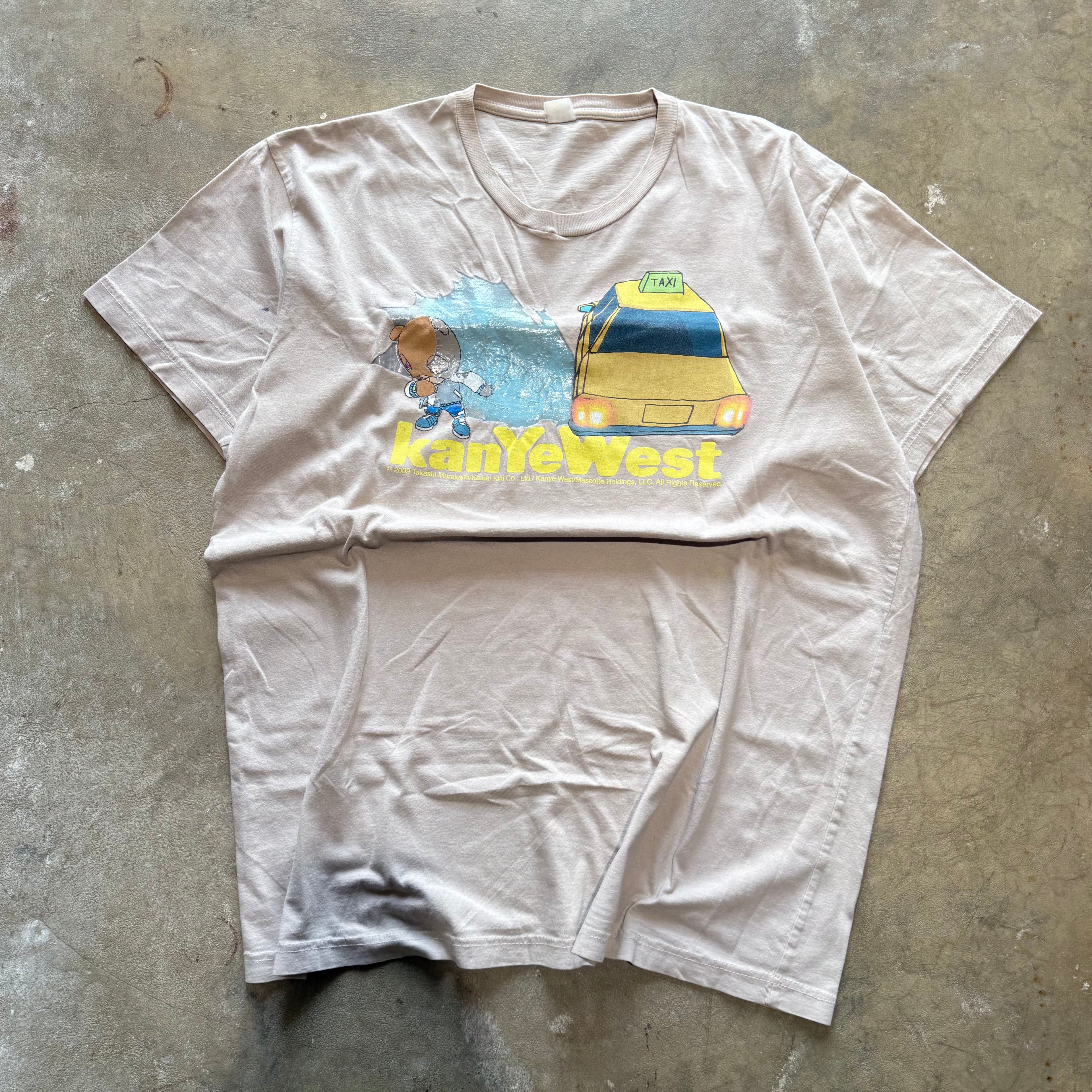 size XL - Vintage ' Kanye West Takashi Murakami Taxi Splash Rap ' Tee