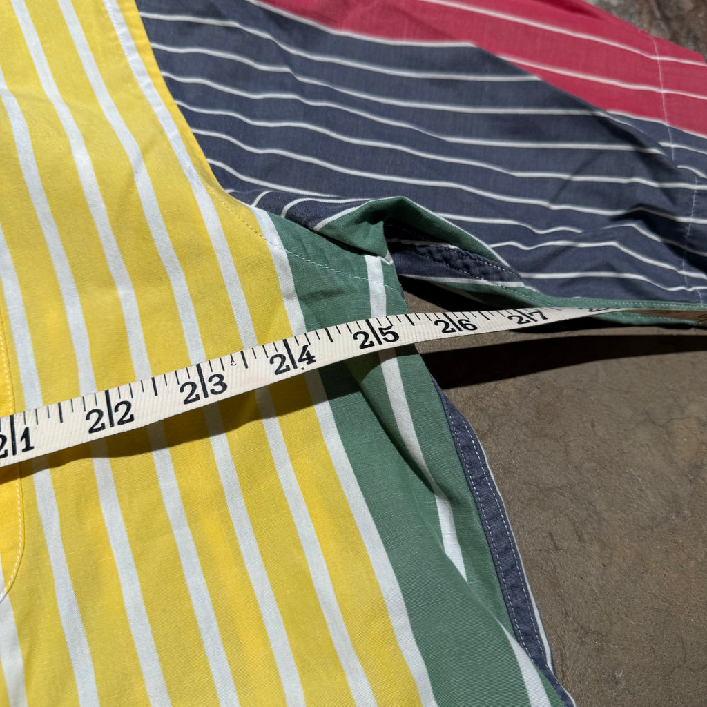 size xl - Vintage ' Tommy Hilfiger Striped Butt up Up ' tee