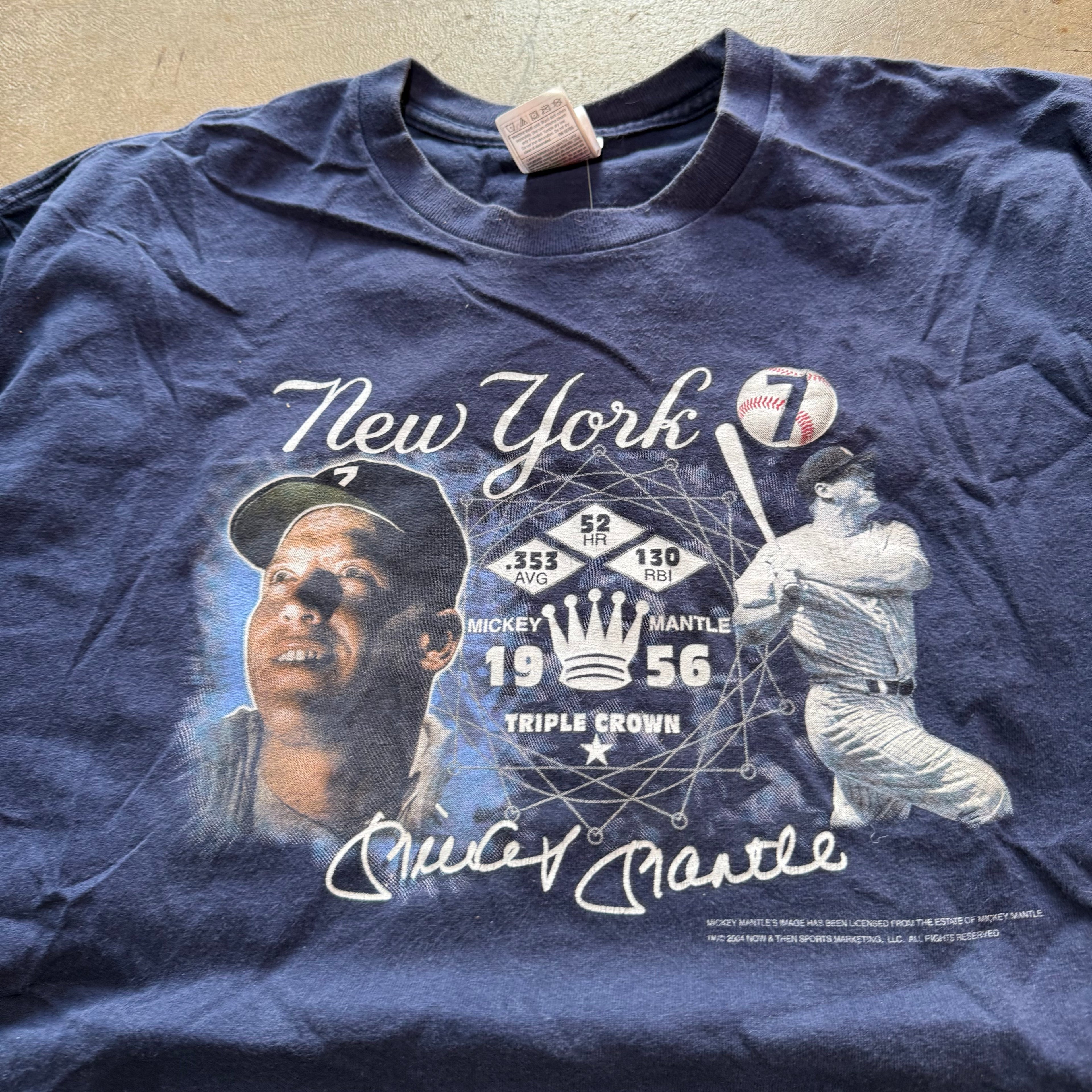 size xl - Vintage ' Mickey Mantle Yankees ' tee
