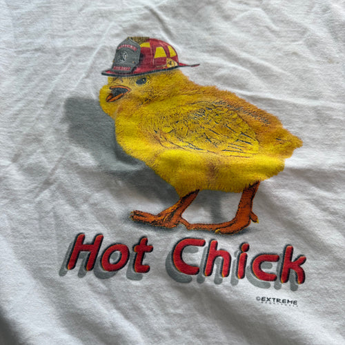size large - Vintage ' Hot Chick  ' Tee