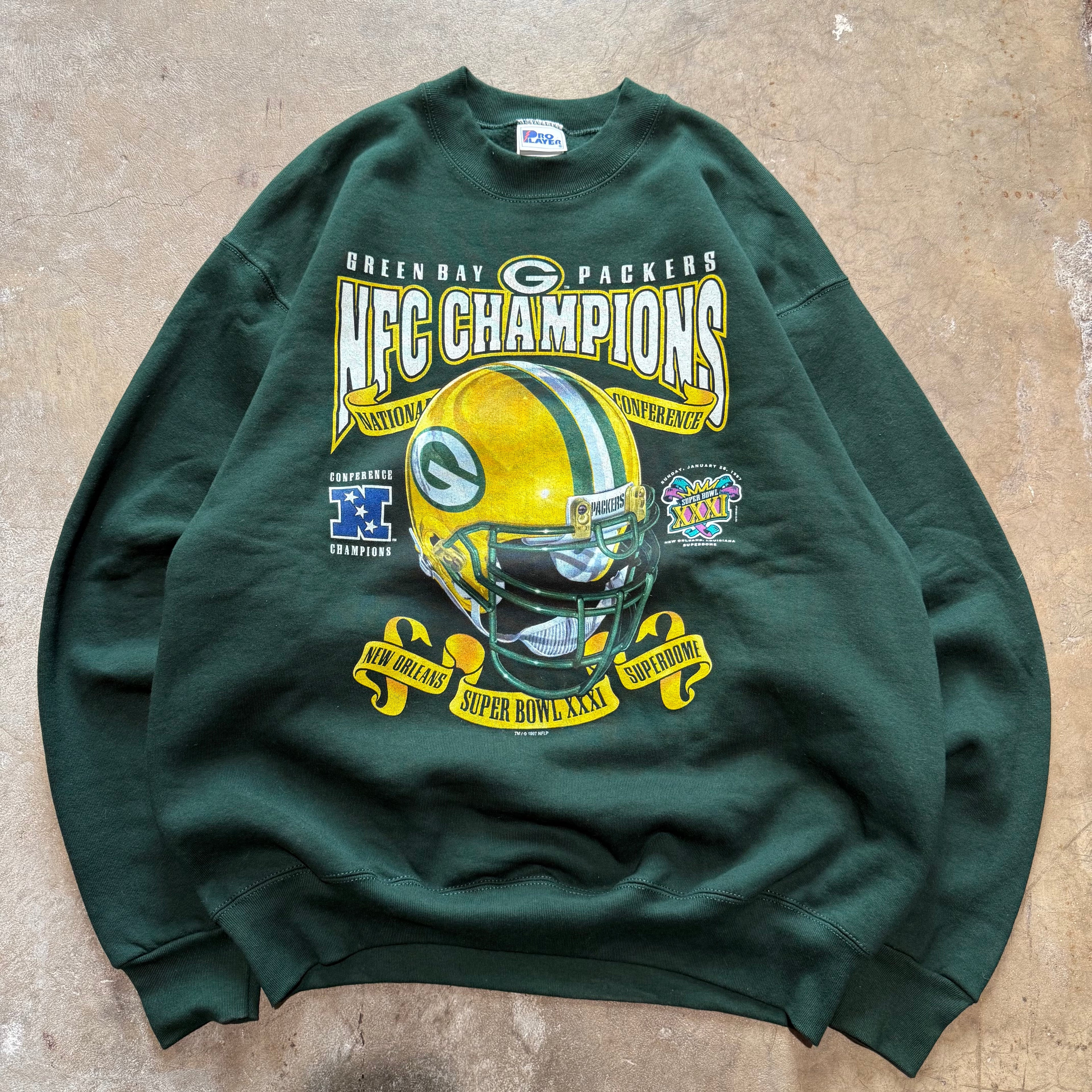 size xl - Vintage ' 1997 Green Bay Packers ' Crewneck