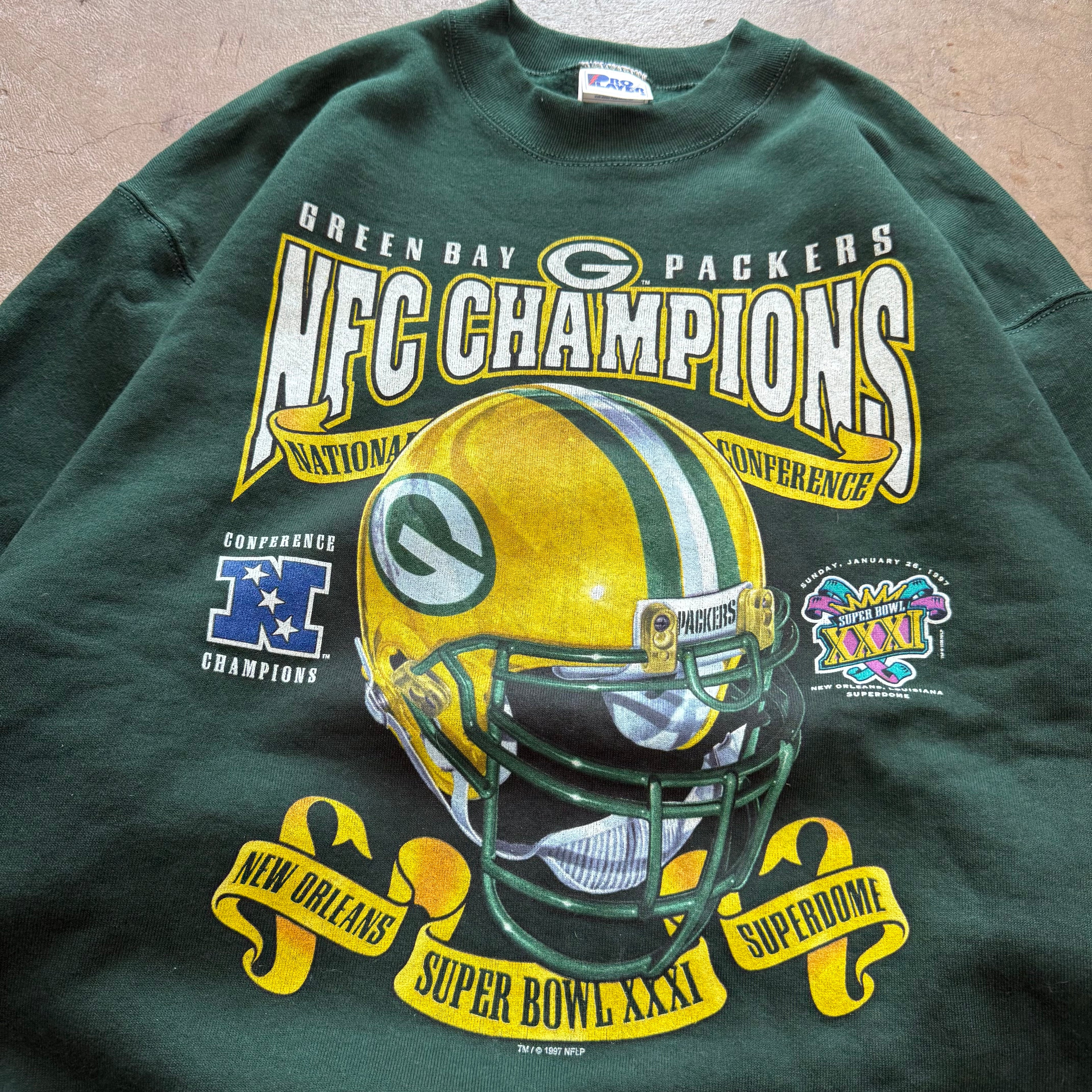 size xl - Vintage ' 1997 Green Bay Packers ' Crewneck