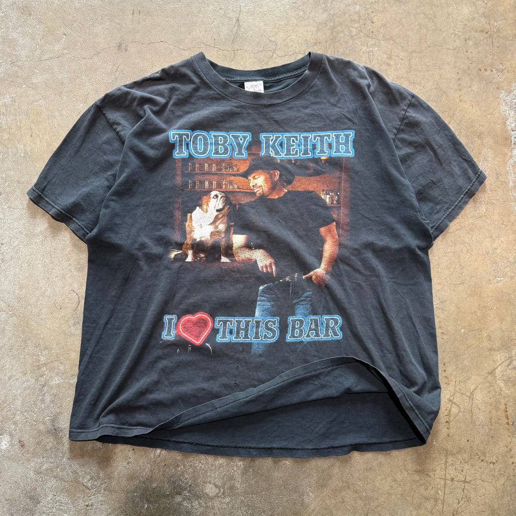 size xl - Vintage ' Toby Keith i Heart This Bar ' tee