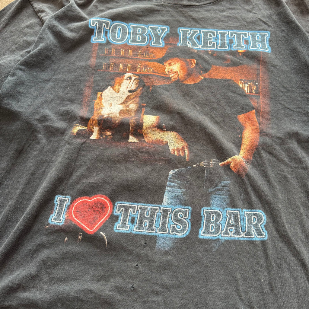 size xl - Vintage ' Toby Keith i Heart This Bar ' tee
