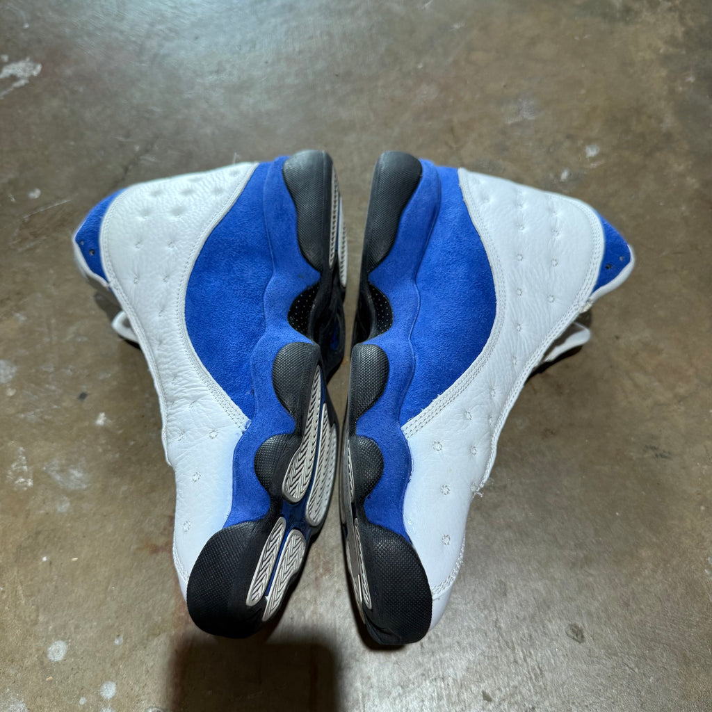 size 10 - Jordan 13 Retro ' White Hyper Royal Black '