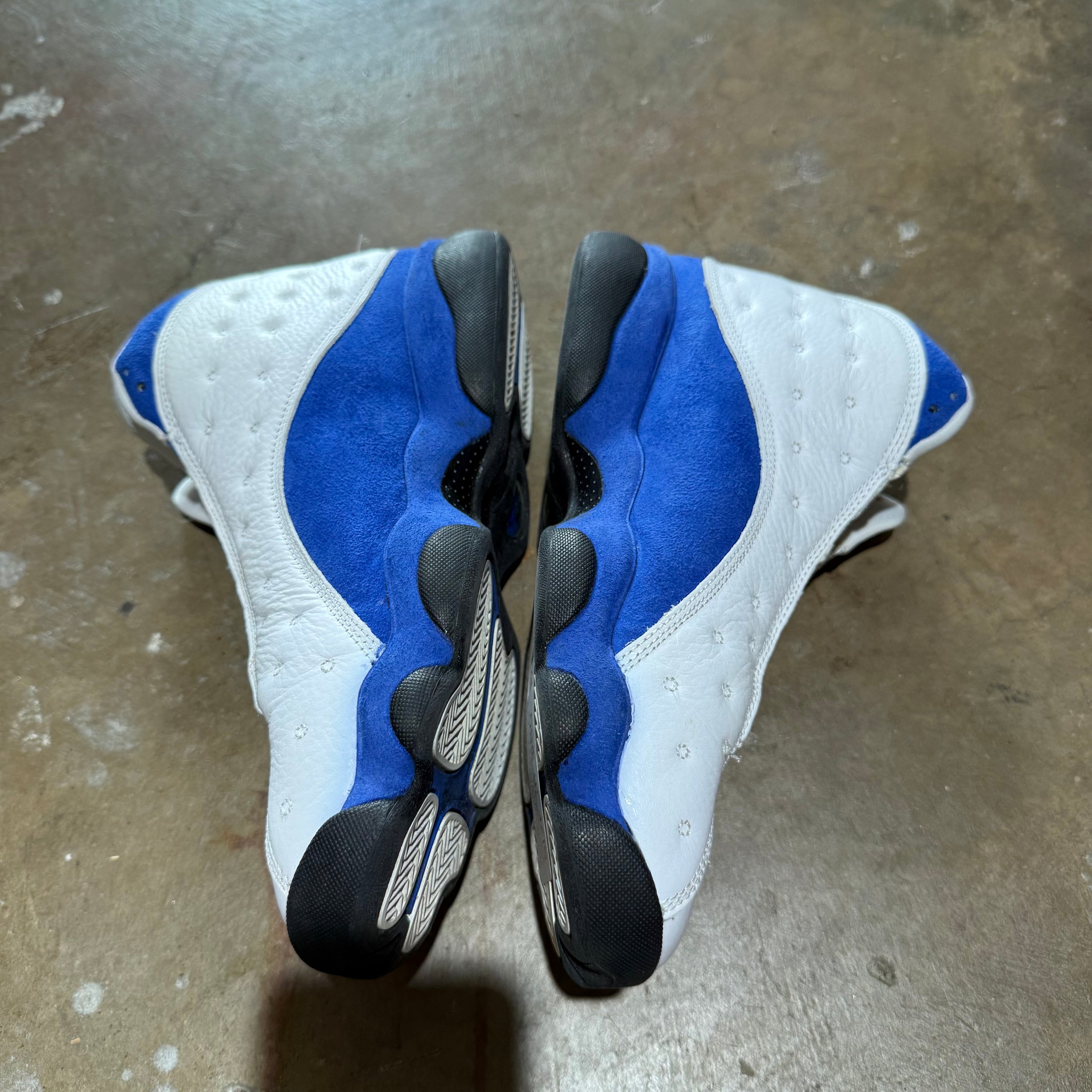 size 10 - Jordan 13 Retro ' White Hyper Royal Black '