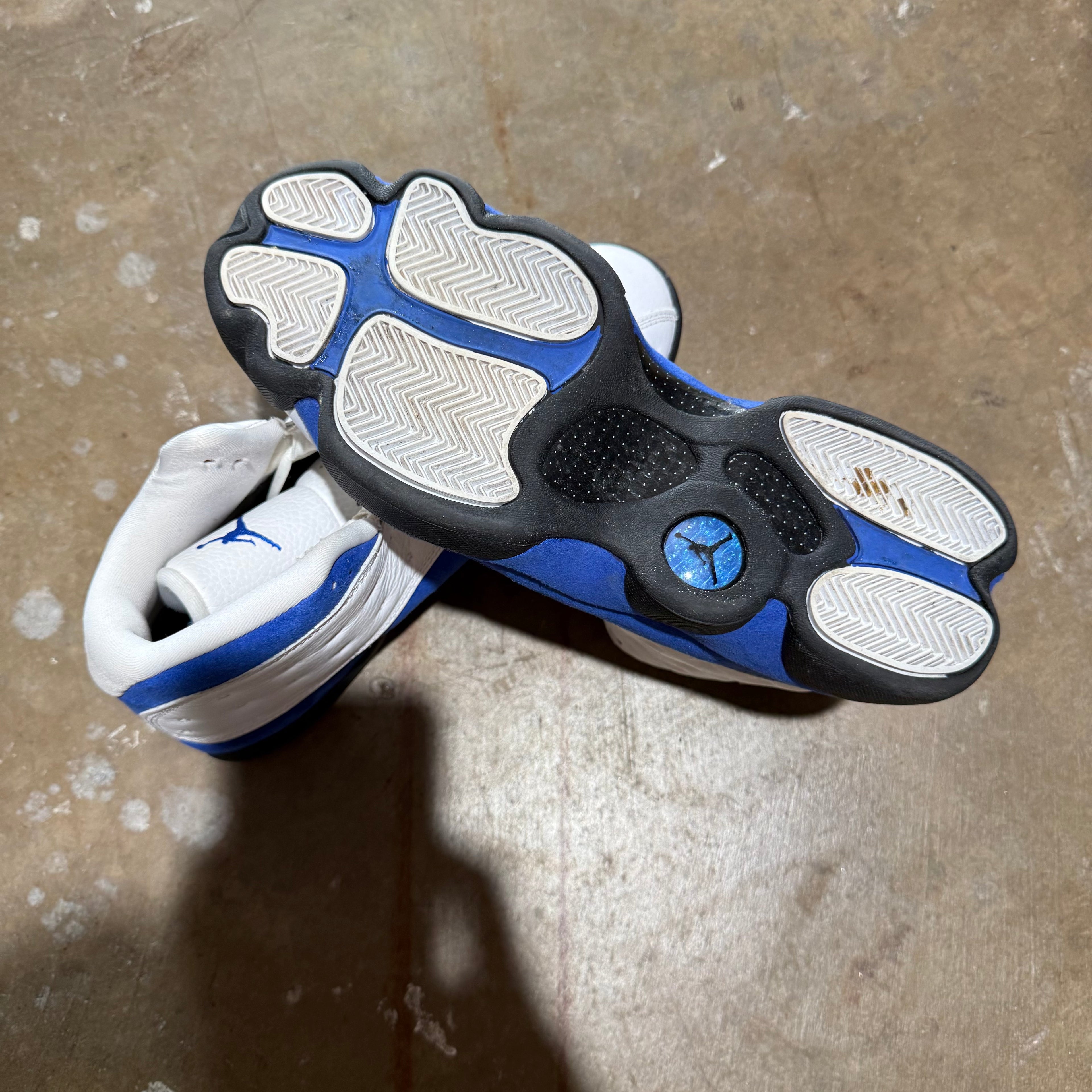 size 10 - Jordan 13 Retro ' White Hyper Royal Black '