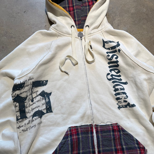 size medium - Vintage ' Disneyland Plaid mickey mouse ' hoodie