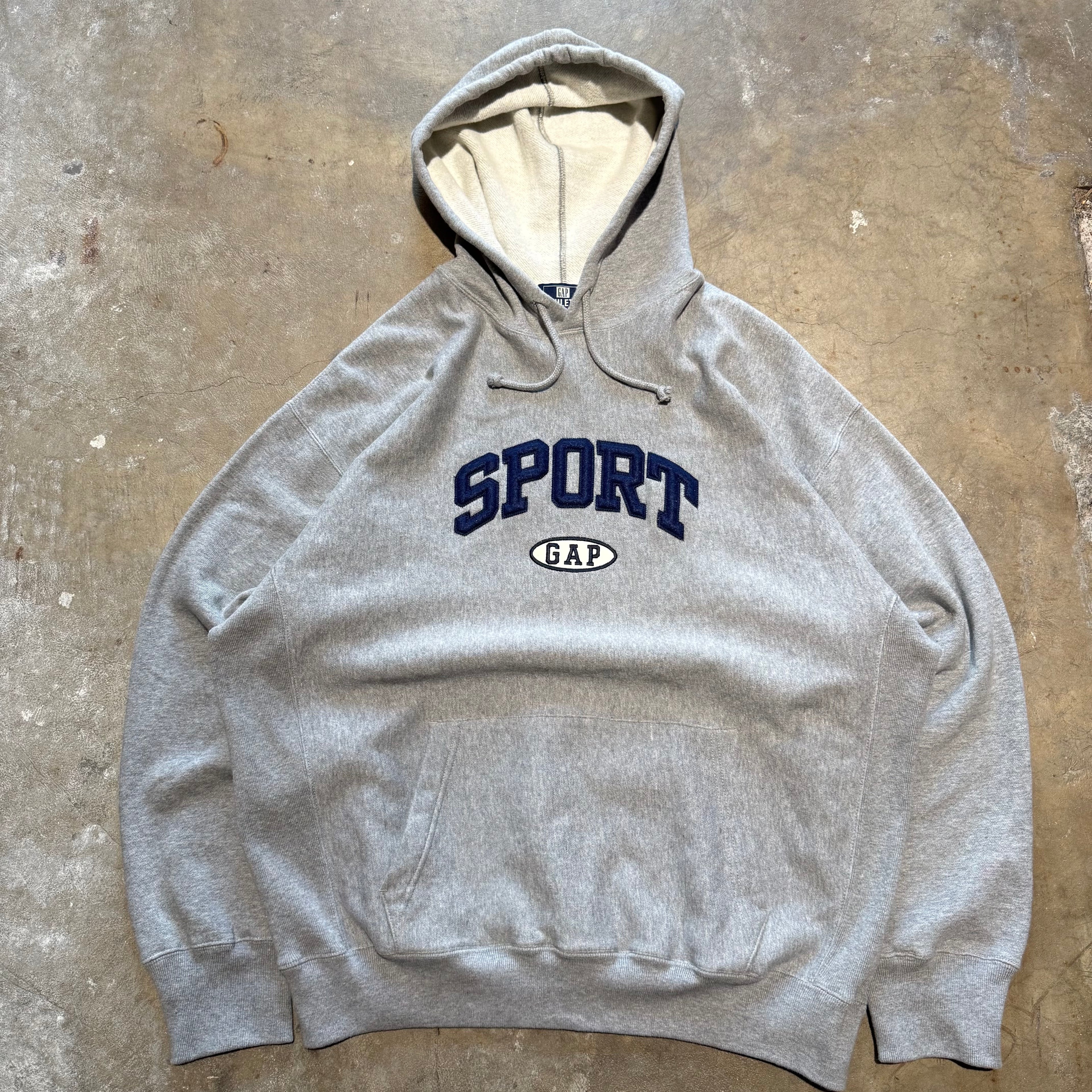 size xl - Vintage ' GAP Sport Athletic Weave ' Hoodie
