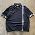 size large - vintage ' Nike Polo center swoosh striped polo ' tee