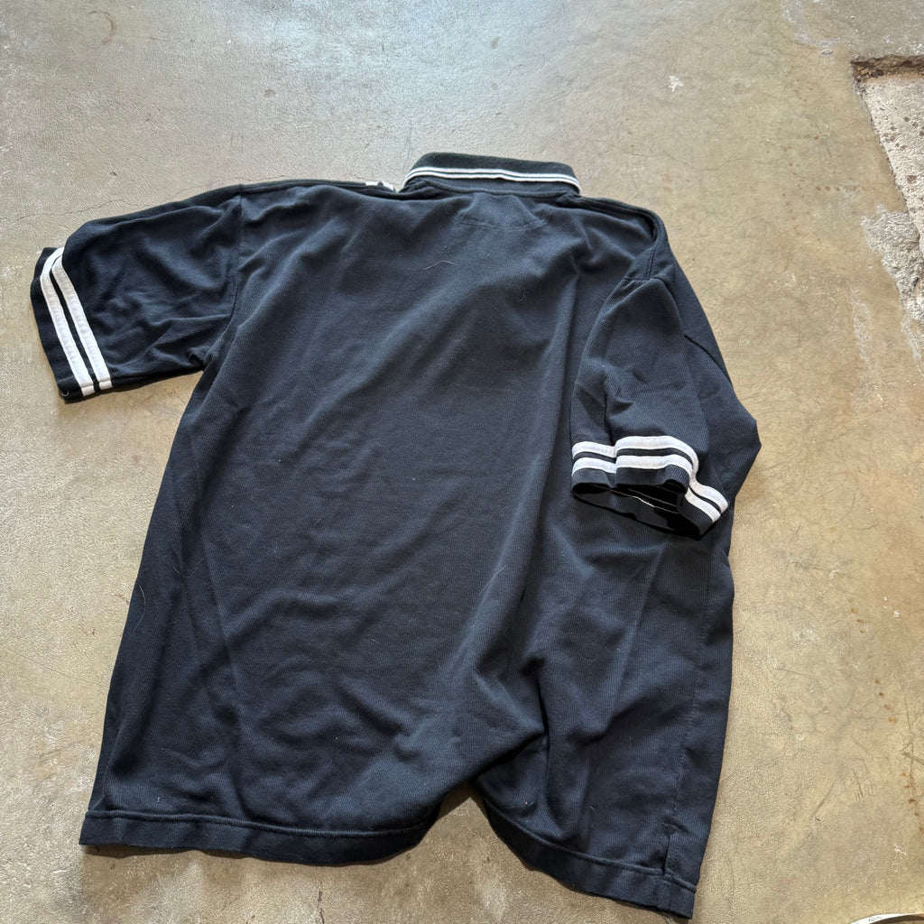 size large - vintage ' Nike Polo center swoosh striped polo ' tee