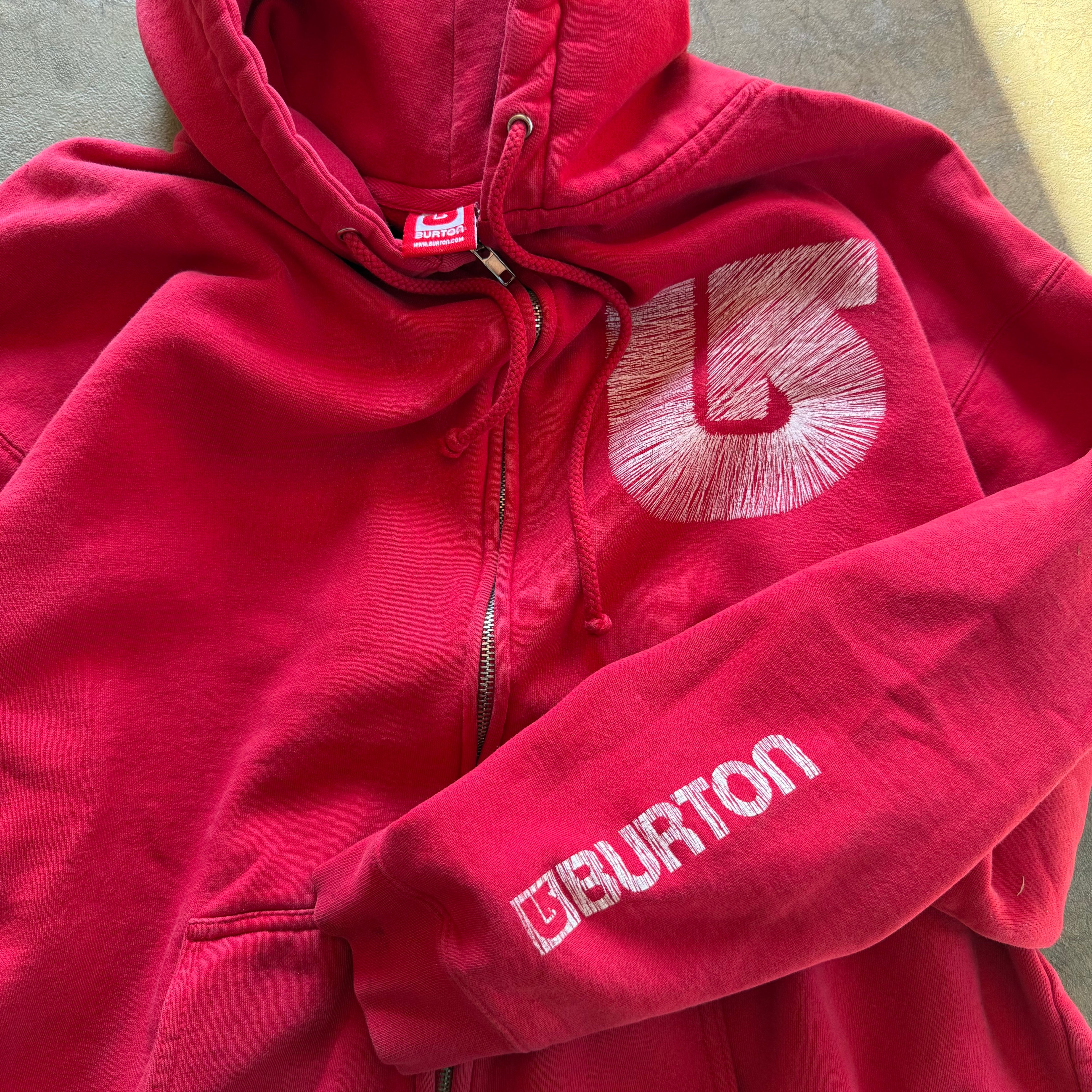 size xl - vintage ' Burton Zip up ' hoodie