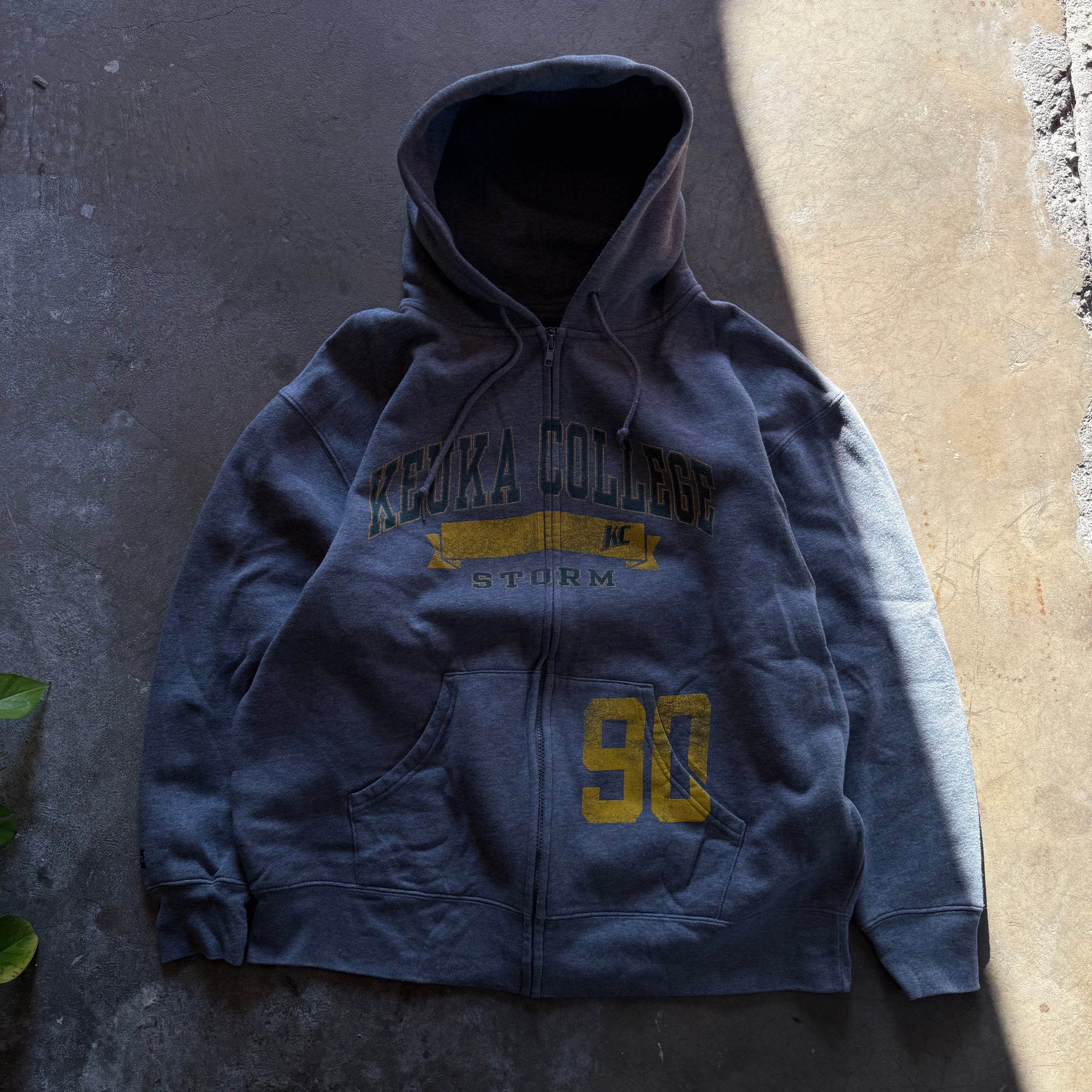 size xl - vintage ' Kentucky College Storm Zip up ' hoodie
