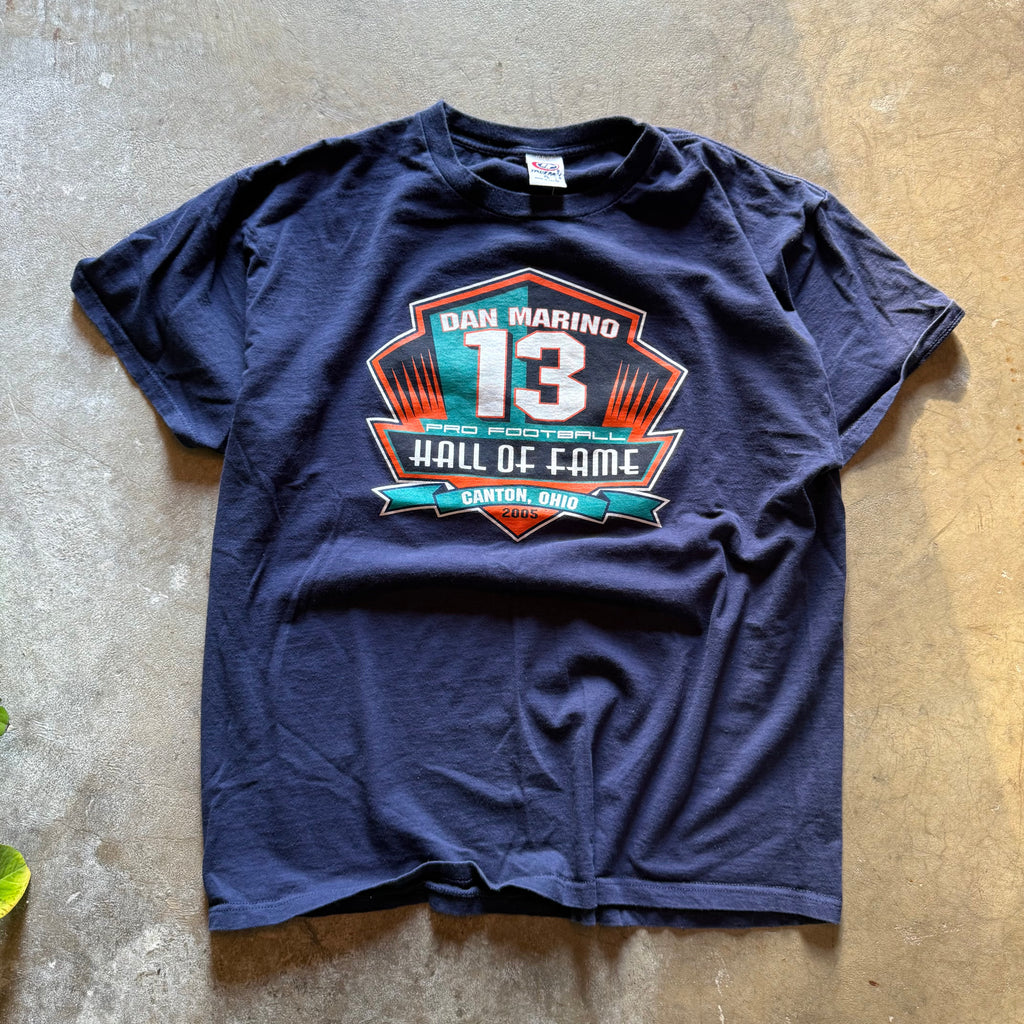 size xl - vintage ' Dolphins Dan Marino 2005 Hall of Fame ' tee
