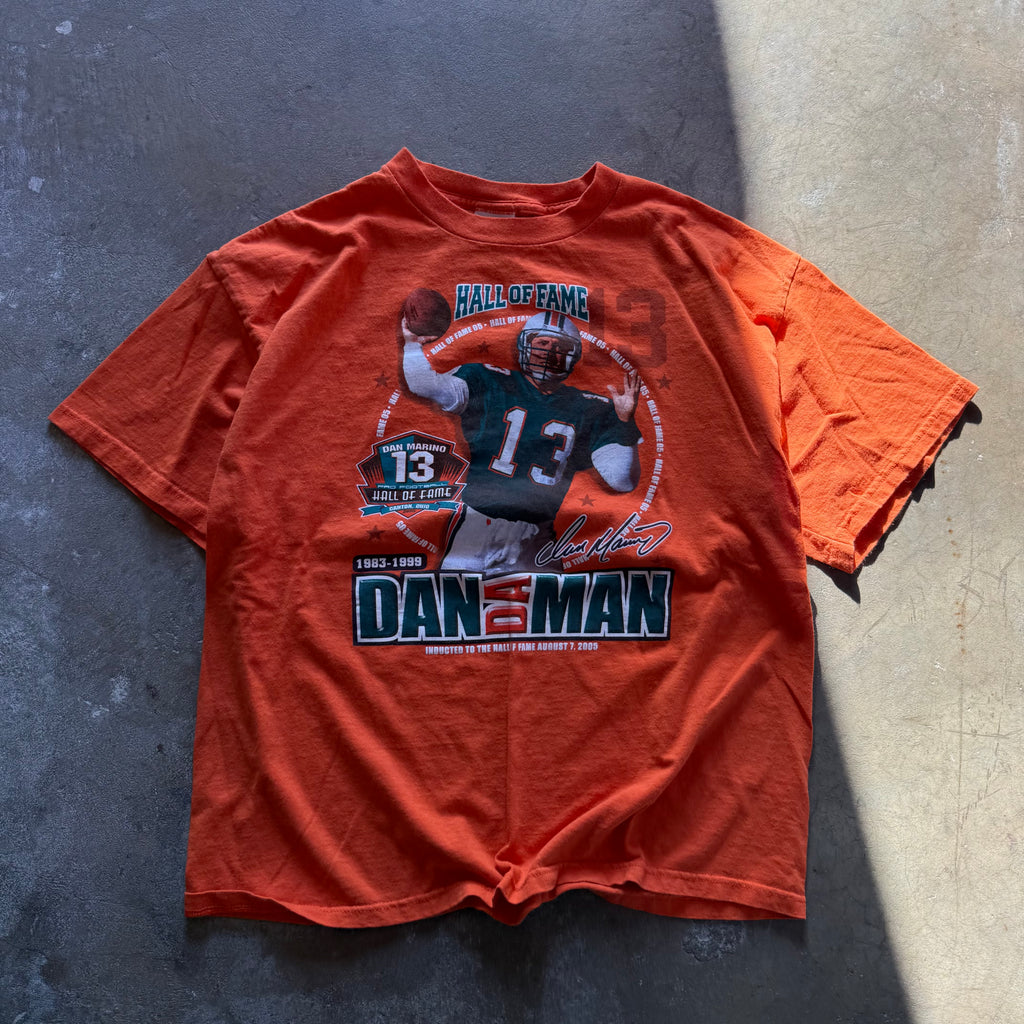 size xl - vintage ' Dan Marino Dolphins 2005 Hall of Fame ' tee