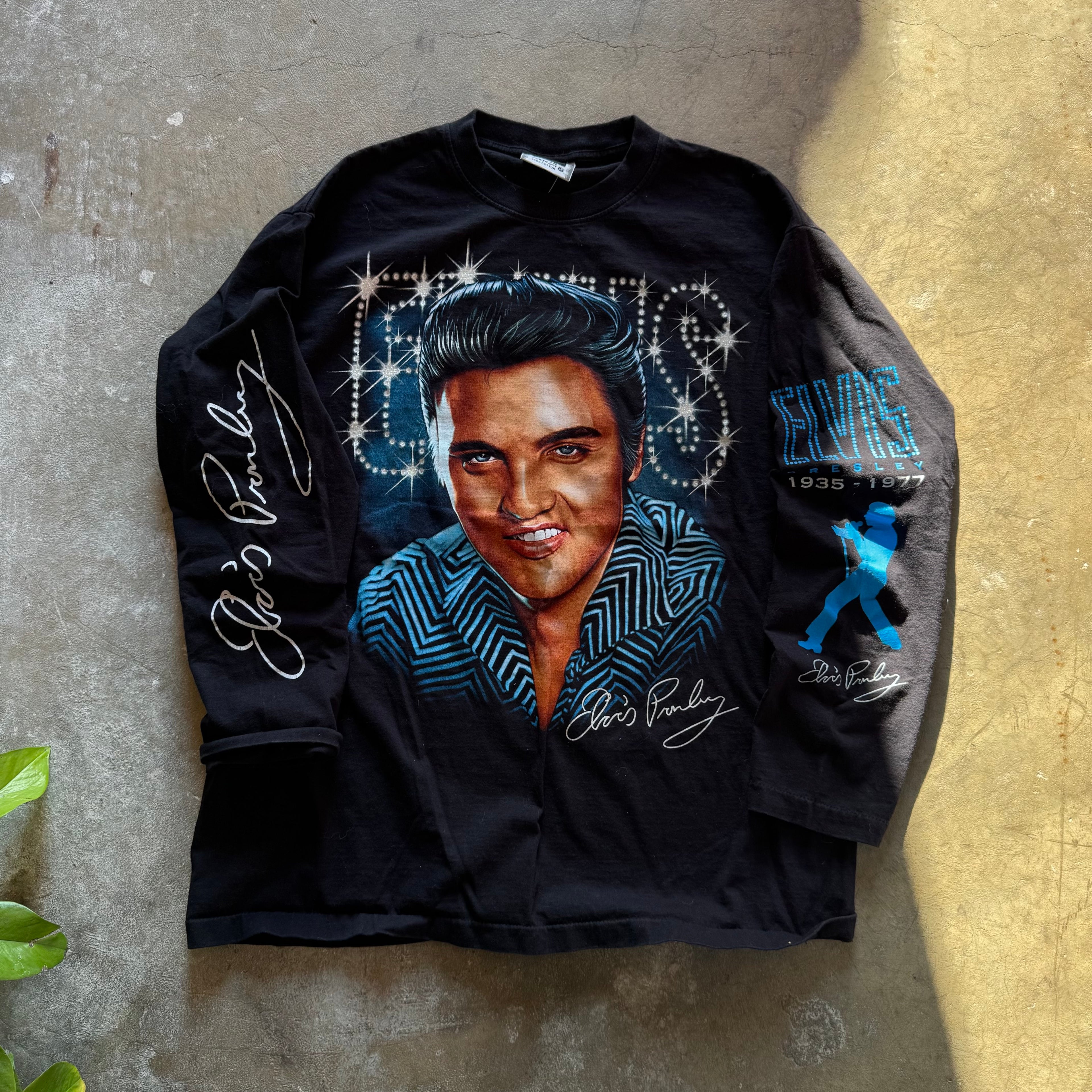 size xl - vintage ' Elvis Presley Long sleeve Band ' tee