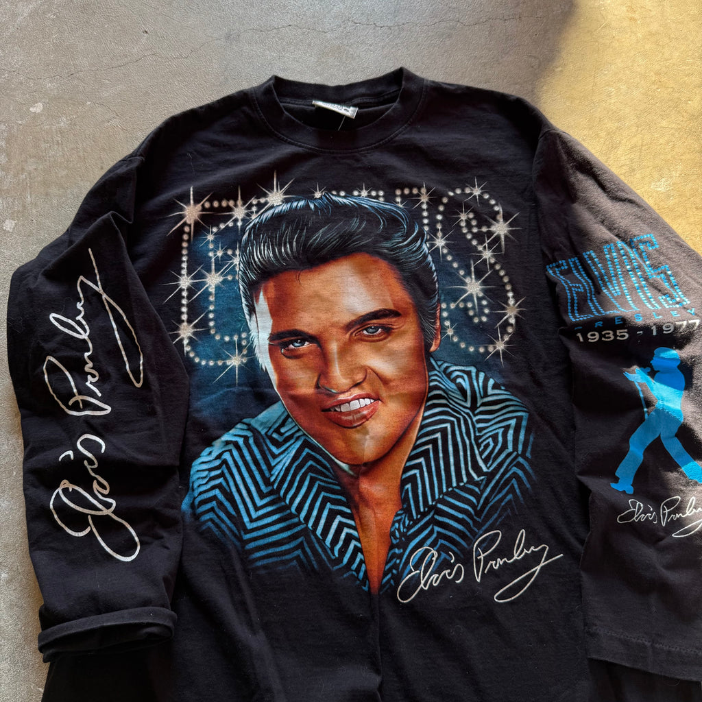 size xl - vintage ' Elvis Presley Long sleeve Band ' tee