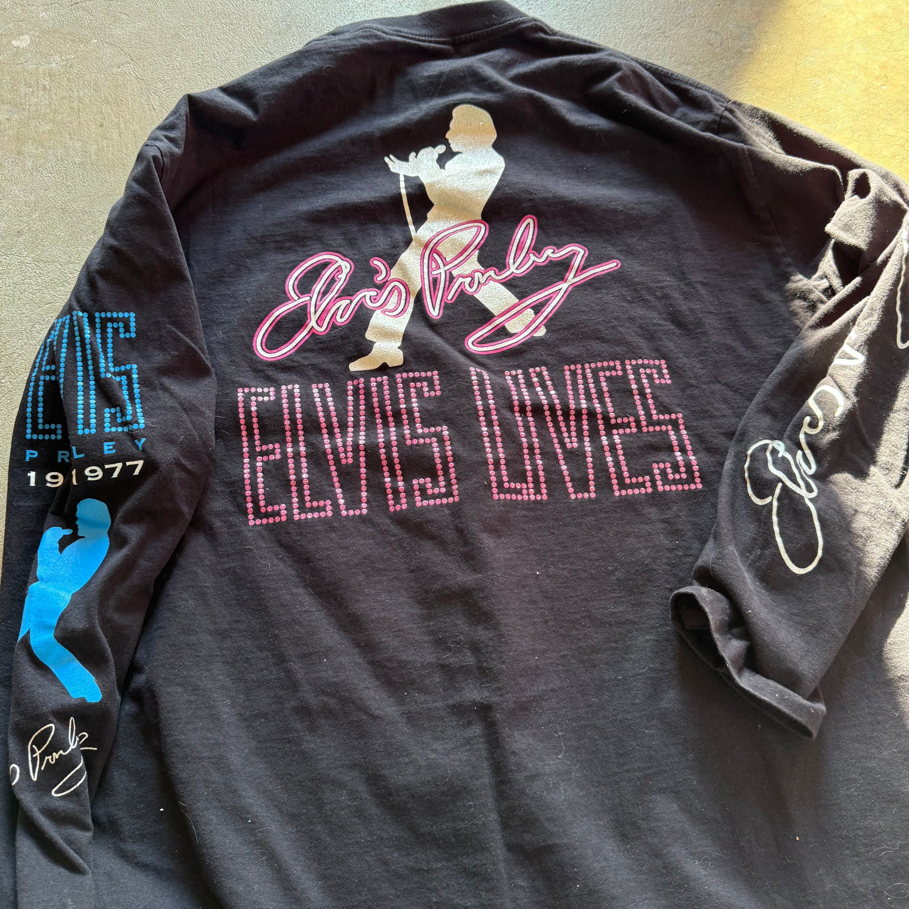 size xl - vintage ' Elvis Presley Long sleeve Band ' tee