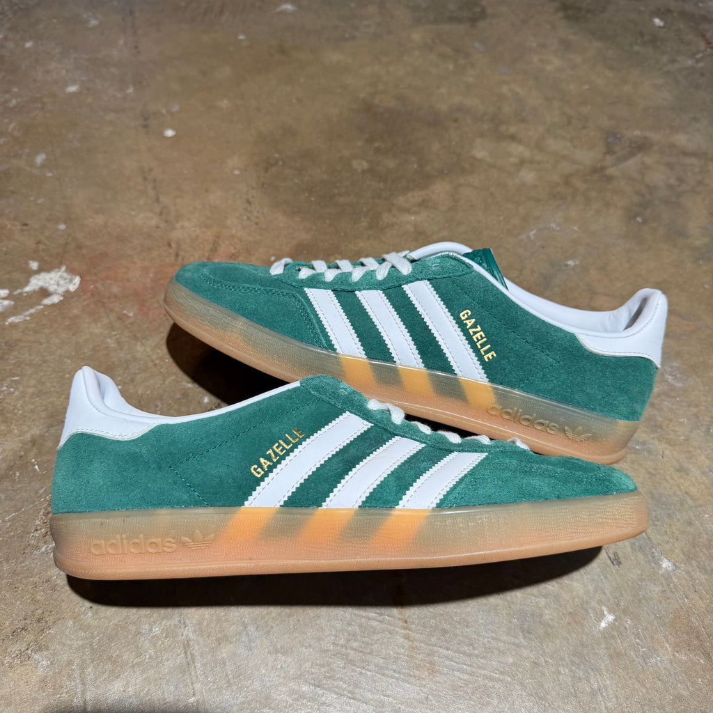 size 9 - Adidas Gazelle indoor ' Collegiate Green Cloud White Gum '